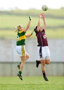 6 April 2008; Niamh Fahy, Galway in action against Bernie Breen, Kerry. Suzuki Ladies National Football League Division 1 semi-final, Kerry v Galway , Cooraclare, Co Clare. Photo by Sportsfile
