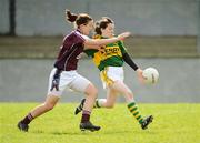 6 April 2008; Sarah Houlihan, Kerry, in action against Niamh Fahy, Galway. Suzuki Ladies National Football League Division 1 semi-final, Kerry v Galway, Cooraclare, Co. Clare. Photo by Sportsfile