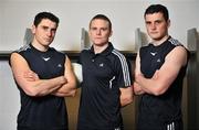 7 April 2008; adidas has announced six new additions to their GAA team for 2008, pictured are Dublin footballers, from left, Bernard Brogan, Tomas Quinn and Paul Brogan. Also added to the team are, James Masters, Cork, Dan Shanahan, Waterford, and Tommy Freeman, Monaghan. The players will wear either adidas adipure, F50.8 TUNiT+ or Predator Powerswerve for the rest of the year. There are now 23 players on the adidas GAA team, including Seán Óg O’hAilpín, Colm Cooper and the eldest Brogan brother Alan. Croke Park, Dublin. Picture credit: Brendan Moran / SPORTSFILE