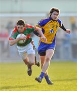 9 April 2008; Tom Parsons, Mayo, in action against Cathal Cregg, Roscommon. Cadbury U21 Football Championship Final, Roscommon v Mayo, Kiltoom, Co. Roscommon. Picture credit: David Maher / SPORTSFILE