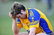 9 April 2008; A dejected Cathal Cregg, Roscommon, at the end of the game after his last kick of the game hit the crossbar. Cadbury U21 Football Championship Final, Roscommon v Mayo, Kiltoom, Co. Roscommon. Picture credit: David Maher / SPORTSFILE