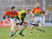 13 April 2008; Giles O'Grady, Kerry, in action against James Hickey, Carlow. Allianz National Hurling League, Division 2, semi-final, Kerry v Carlow, Gaelic Grounds, Limerick. Picture credit: Brendan Moran / SPORTSFILE