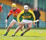 13 April 2008; Liam Boyle, Kerry, in action against Michael Ryan, Carlow. Allianz National Hurling League, Division 2, semi-final, Kerry v Carlow, Gaelic Grounds, Limerick. Picture credit: Brendan Moran / SPORTSFILE