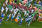 30 March 2015; A general view of children parading around the pitch at Croke Park during the opening day of the National Go Games. Croke Park, Dublin Picture credit: David Maher / SPORTSFILE