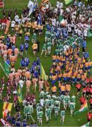 30 March 2015; A general view of children parading around the pitch at Croke Park during the opening day of the National Go Games. Croke Park, Dublin Picture credit: David Maher / SPORTSFILE