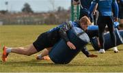 31 March 2015; Leinster's Luke Fitzgerald in action during squad training. St Gerard's School, Bray, Co. Wicklow. Picture credit: Brendan Moran / SPORTSFILE