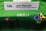 31 March 2015; Joe Kernan was today announced as the new Irish International Rules manager for the forthcoming test against Australia on 21st November. The Crossmaglen clubman will be joined by Pádraic Joyce, Darragh Ó Sé and Dermot Earley in the backroom team. Croke Park, Dublin. Picture credit: Ramsey Cardy / SPORTSFILE
