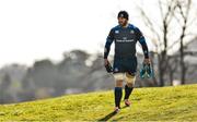 31 March 2015; Leinster's Sean O'Brien arrives for squad training. St Gerard's School, Bray, Co. Wicklow. Picture credit: Brendan Moran / SPORTSFILE