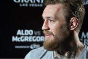 31 March 2015; UFC featherweight Conor McGregor during a media day. The Convention Centre Dublin, Spencer Dock, North Wall Quay, Dublin. Picture credit: Ramsey Cardy / SPORTSFILE