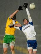 1 April 2015; Hugh McFadden, Donegal, in action against Conor Lavelle, Monaghan. EirGrid Ulster U21 Football Championship, Semi-Final, Donegal v Monaghan. Healy Park, Omagh, Co Tyrone. Picture credit: Oliver McVeigh / SPORTSFILE