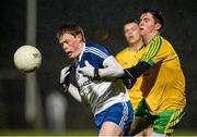 1 April 2015; David Freeman, Monaghan, in action against Oisin Crawford, Donegal. EirGrid Ulster U21 Football Championship, Semi-Final, Donegal v Monaghan. Healy Park, Omagh, Co Tyrone. Picture credit: Oliver McVeigh / SPORTSFILE