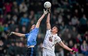 2 April 2015; Cormac Costello, Dublin, and Paul Mescal, Kildare, contest a dropping ball. EirGrid Leinster U21 Football Championship Final, Dublin v Kildare. Páirc Táilteann, Navan, Co. Meath. Photo by Matt Browne/Sportsfile