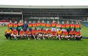 13 April 2008; The Carlow squad. Allianz National Hurling League, Division 2, semi-final, Kerry v Carlow, Gaelic Grounds, Limerick. Picture credit: Brendan Moran / SPORTSFILE