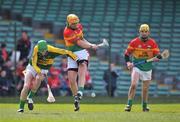 13 April 2008; Shane Kavanagh, Carlow, in action against Billy Brick, Kerry. Allianz National Hurling League, Division 2, semi-final, Kerry v Carlow, Gaelic Grounds, Limerick. Picture credit: Brendan Moran / SPORTSFILE
