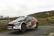 3 April 2015; Stephen Wright and Mikie Galvin, Ford Fiesta WRC, in action during the SS2 of the Circuit of Ireland Rally 2015. Hamiltons Folly, Castlewellan, Co. Down. Picture credit: Philip Fitzpatrick / SPORTSFILE