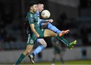 3 April 2015; Roberto Lopes, Bohemians, in action against Sean Brennan, Drogheda United. SSE Airtricity League Premier Division, Drogheda United v Bohemians. United Park, Drogheda, Co. Louth. Photo by Sportsfile