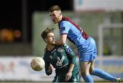 3 April 2015; Joe Gorman, Drogheda United, in action against Marc Griffin, Bohemians. SSE Airtricity League Premier Division, Drogheda United v Bohemians. United Park, Drogheda, Co. Louth. Photo by Sportsfile