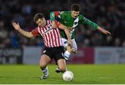3 April 2015; John Dunleavy, Cork City, in action against Patrick McEleney, Derry City. SSE Airtricity League Premier Division, Cork City v Derry City. Turner's Cross, Cork. Picture credit: Diarmuid Greene / SPORTSFILE