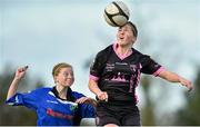 4 April 2015; Edel Kennedy, Wexford Youths Women’s AFC, in action against Hayley Nolan, Peamount United. Continental Tyres Women's National League, Wexford Youths Women’s AFC v Peamount United. Ferrycarrig Park, Wexford. Picture credit: Matt Browne / SPORTSFILE
