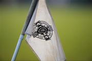 13 April 2008; A general view of the GAA crest on a sideline flag. National Camogie League Division 3 Final, Antrim v Offaly, St. Peregrines, Blanchardstown, Dublin. Picture credit: Stephen McCarthy / SPORTSFILE