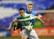 18 April 2008; Tadhg Purcell, Shamrock Rovers, in action against Conor Kenna, UCD. eircom league of Ireland Premier Division, Shamrock Rovers v UCD, Tolka Park, Dublin. Picture credit; Stephen McCarthy / SPORTSFILE