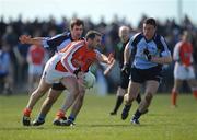 13 April 2008; Aidan O'Rourke, Armagh, in action against Bryan Culland and Éamon Fennell, Dublin. Allianz National Football League, Division 2, Round 5, Armagh v Dublin, St Oliver Plunkett Park, Crossmaglen, Co. Armagh. Picture credit: Ray McManus / SPORTSFILE