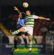 18 April 2008; Stephen Rice, Shamrock Rovers, in action against Brian King, UCD. eircom league of Ireland Premier Division, Shamrock Rovers v UCD, Tolka Park, Dublin. Picture credit; Stephen McCarthy / SPORTSFILE