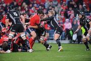 19 April 2008; Tony Buckley, Munster, in action against Justin Marshall, Ospreys. Magners League, Munster v Ospreys, Musgrave Park, Cork. Picture credit: Matt Browne / SPORTSFILE *** Local Caption ***