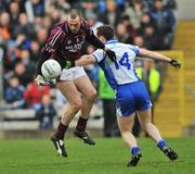 20 April 2008; Michael Ennis, Westmeath, in action against Vincent Corey, Monaghan. Allianz National Football League, Division 2, Round 7, Monaghan v Westmeath, St Tighearnach's Park, Clones, Co. Monaghan. Picture credit: Brian Lawless / SPORTSFILE *** Local Caption ***