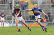 20 April 2008; Fergal Healy, Galway, in action against James Woodlock, Tipperary. Allianz National Hurling League, Division 1 Final, Tipperary v Galway, Gaelic Grounds, Limerick. Picture credit: Stephen McCarthy / SPORTSFILE *** Local Caption ***