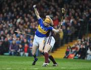 20 April 2008; Lar Corbett, Tipperary, in action against Tony Og Regan, Galway. Allianz National Hurling League, Division 1 Final, Tipperary v Galway, Gaelic Grounds, Limerick. Picture credit: Stephen McCarthy / SPORTSFILE *** Local Caption ***