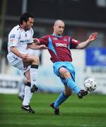 20 April 2008; Paul Keegan, Drogheda United, in action against Mark Rossiter, Bohemians. eircom League Premier Division, Drogheda United v Bohemians, United Park, Drogheda, Co. Louth. Photo by Sportsfile *** Local Caption ***