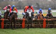 14 March 2008; Fiveforthree, centre, with Ruby Walsh up, on their way to winning the Ballymore Properties Novices' Hurdle Race. Cheltenham Racing Festival, Prestbury Park, Cheltenham, England. Picture credit; David Maher / SPORTSFILE