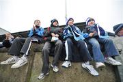 20 April 2008; Young Dublin supporters look on during the game. Allianz National Football League, Division 2, Round 7, Dublin v Meath, Parnell Park, Dublin. Picture credit: David Maher / SPORTSFILE *** Local Caption ***