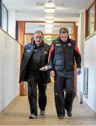 5 April 2015; Tyrone selectors Tony Donnelly, left, and Gavin Devlin. Allianz Football League, Division 1, Round 7, Tyrone v Kerry. Healy Park, Omagh, Co. Tyrone. Picture credit: Stephen McCarthy / SPORTSFILE
