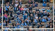 5 April 2015; Dublin supporters cheer a score by their side during the frst half. Allianz Football League, Division 1, Round 7, Monaghan v Dublin. St Tiernach’s Park, Clones, Co. Monaghan. Picture credit: Brendan Moran / SPORTSFILE