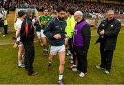 5 April 2015; Paul Galvin, Kerry, runs out onto the pitch through a Tyrone guard of honour, including selector Tony Donnelly, right. Allianz Football League, Division 1, Round 7, Tyrone v Kerry. Healy Park, Omagh, Co. Tyrone. Picture credit: Stephen McCarthy / SPORTSFILE