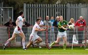 5 April 2015; Colm Cooper, Kerry, in action against Darren McCurry and Aidan McCrory, left, Tyrone. Allianz Football League, Division 1, Round 7, Tyrone v Kerry. Healy Park, Omagh, Co. Tyrone. Picture credit: Stephen McCarthy / SPORTSFILE