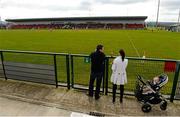 5 April 2015; A general view of some of the 909 person crowd that attended the game. Allianz Football League, Division 1, Round 7, Derry v Cork. Owenbeg, Derry. Picture credit: Oliver McVeigh / SPORTSFILE
