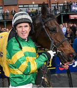5 April 2015; Jockey Tony McCoy with his mount Gilgamboa after winning the Ryanair Gold Cup Novice Steeplechase. Fairyhouse Easter Festival, Fairyhouse, Co. Meath. Picture credit: Pat Murphy / SPORTSFILE