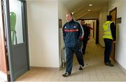 5 April 2015; Brian Cuthbert, Cork manager, leaving the changing rooms. Allianz Football League, Division 1, Round 7, Derry v Cork. Owenbeg, Derry. Picture credit: Oliver McVeigh / SPORTSFILE