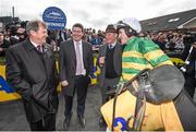 5 April 2015; Winning connections including jockey Tony McCoy and owner J.P. McManus, extreme left, after Gilgamboa won the Ryanair Gold Cup Novice Steeplechase. Fairyhouse Easter Festival, Fairyhouse, Co. Meath. Picture credit: Pat Murphy / SPORTSFILE