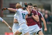 5 April 2015; Fiontan O'Curraoin, Galway, in action against Keith Cribben, Kildare. Allianz Football League, Division 2, Round 7, Galway v Kildare. Tuam Stadium, Tuam. Picture credit: Ray Ryan / SPORTSFILE