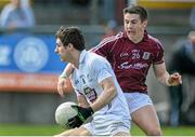 5 April 2015; Gary White, Kildare, in action against Shane Walsh, Galway. Allianz Football League, Division 2, Round 7, Galway v Kildare. Tuam Stadium, Tuam. Picture credit: Ray Ryan / SPORTSFILE