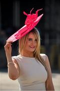 6 April 2015; Lorna Duffy, from Dublin, before the start of the days racing. Fairyhouse Easter Festival, Fairyhouse, Co. Meath. Picture credit: Pat Murphy / SPORTSFILE