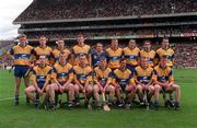14 September 1997; Clare team prior to the Guinness All-Ireland Senior Hurling Championship Final between Clare and Tipperary at Croke Park in Dublin. Photo by David Maher/Sportsfile