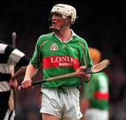 15 February 1998; Darren Hannify of Birr during the AIB All-Ireland Club Hurling Championship Semi-Final match between Birr and Clarecastle at Semple Stadium in Thurles Tipperary. Photo by Ray McManus/Sportsfile