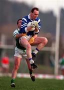 25 January 1998; Francis McInerney of Munster is tackled by Denis Lawlor of Leinster during the Interprovincial Railway Cup Football Championship Semi-Final match between Munster and Leinster at Fitzgerald Stadium in Killarney, Kerry. Photo by Ray McManus/Sportsfile