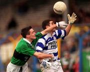 22 February 1998; Colin Crowley of Castlehaven in action against Ken Spratt of Erin's Isle during the AIB All-Ireland Club Senior Football Semi-Final match between Erin's Isle and Castlehaven at Semple Stadium in Thurles, Tipperary. Photo by Ray McManus/Sportsfile