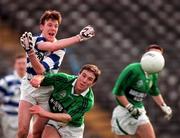 22 February 1998; Kevin O'Donovan of Castlehaven in action against Eddie Barr of Erin's Isle during the AIB All-Ireland Club Senior Football Semi-Final match between Erin's Isle and Castlehaven at Semple Stadium in Thurles, Tipperary. Photo by Ray McManus/Sportsfile